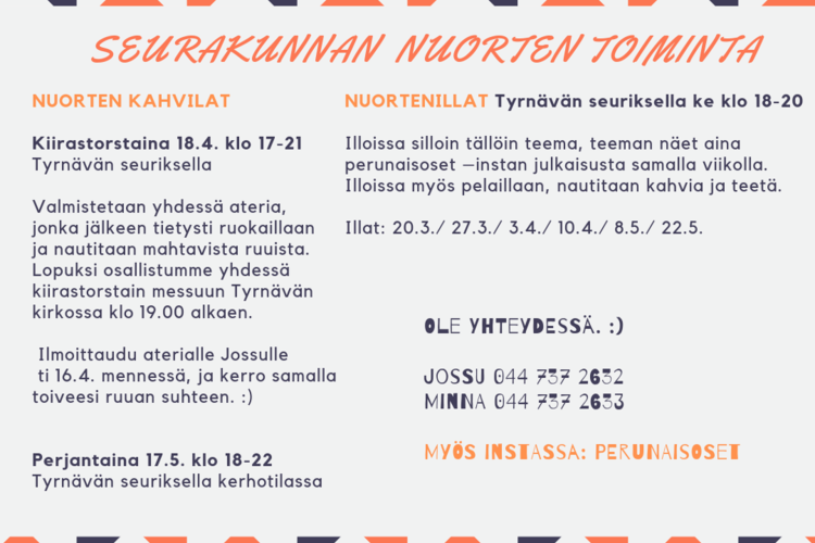 Nuorten kiirastorstain kahvila Nuorten kiirastorstain kahvila