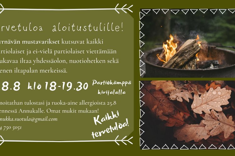 Partion aloitustulet Partion aloitustulet